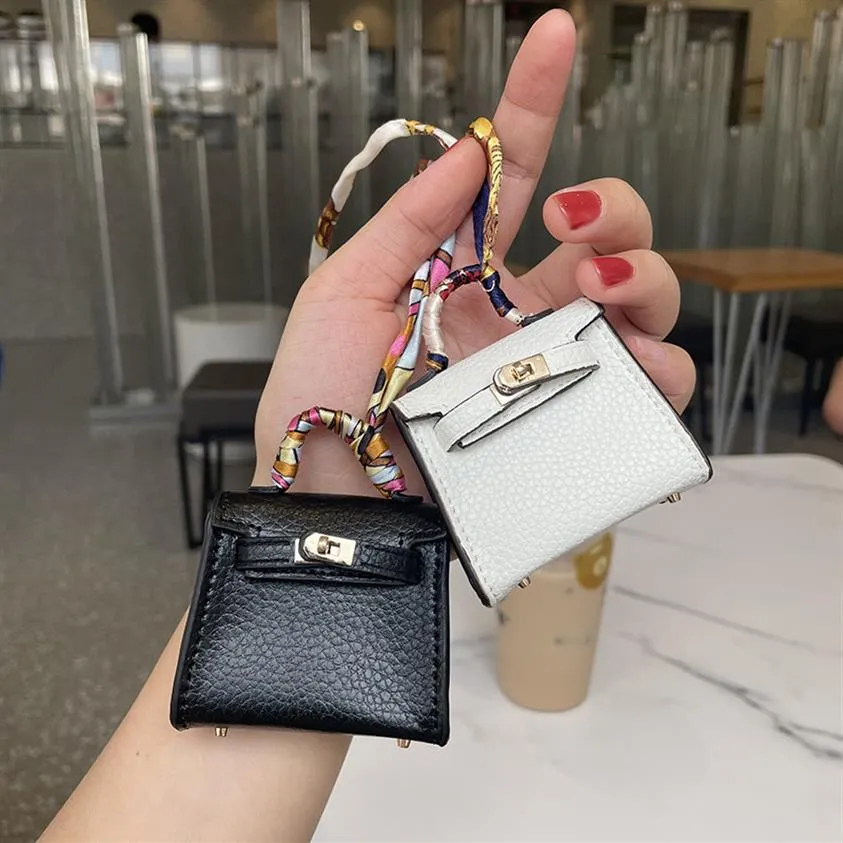 Çanta Model AirPods Case Çocuk Çanta Aksesuarları Çanak Kulaklık Kılıfları Düğün Hediyesi Mini Çantalar Barbie Bebek Hanbags Para Çantası 203i