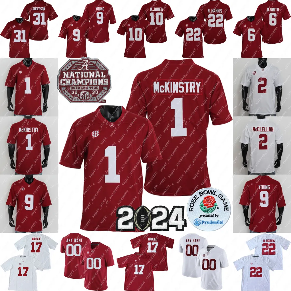 Alabama Crimson Tide camiseta de fútbol Jalen Milroe Caleb Downs Jase McClellan Kool-Aid McKinstry Jermaine Burton Roydell Williams Isaiah Bond Ty Simpson Surtain II