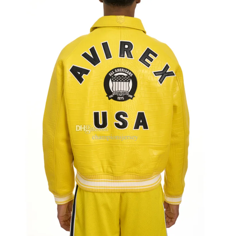 AVIREX Red And Yellow Bomber Royal Enfield Jackets USA Size AVIREX Red And Yellow Bomber Royal Enfield Jackets USA Size