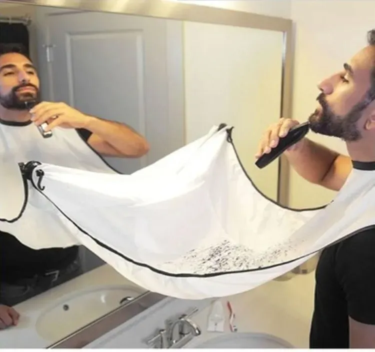 2 couleurs homme salle de bain BeaMale salle de bain barbe tablier tabliers de rasage barbe soin propre receveur nouvel an cadeau père petit ami frère bavoir 12 LL