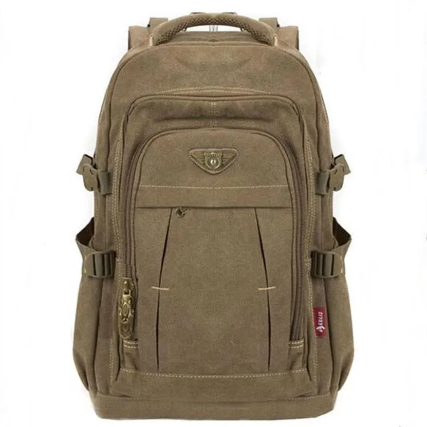 Мужской парусиновый рюкзак в стиле милитари на молнии, рюкзаки для ноутбука, дорожные сумки через плечо, Mochila, школьные ранцы для ноутбука, винтажная школьная сумка для колледжа291Q