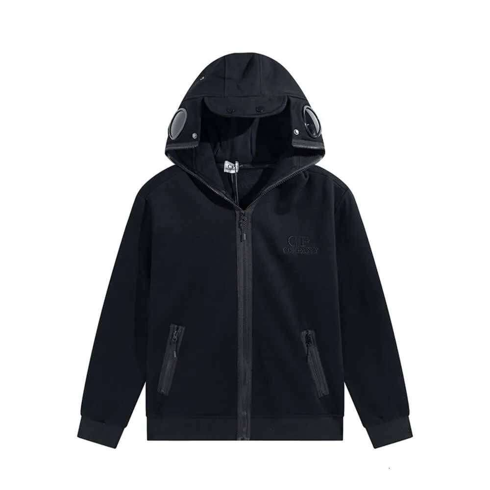 パーカー・フーディ C.P. Company Brushed' Black Cotton Sweatshirt DHgate.com:CP Company Casual Cotton Designer Hooded