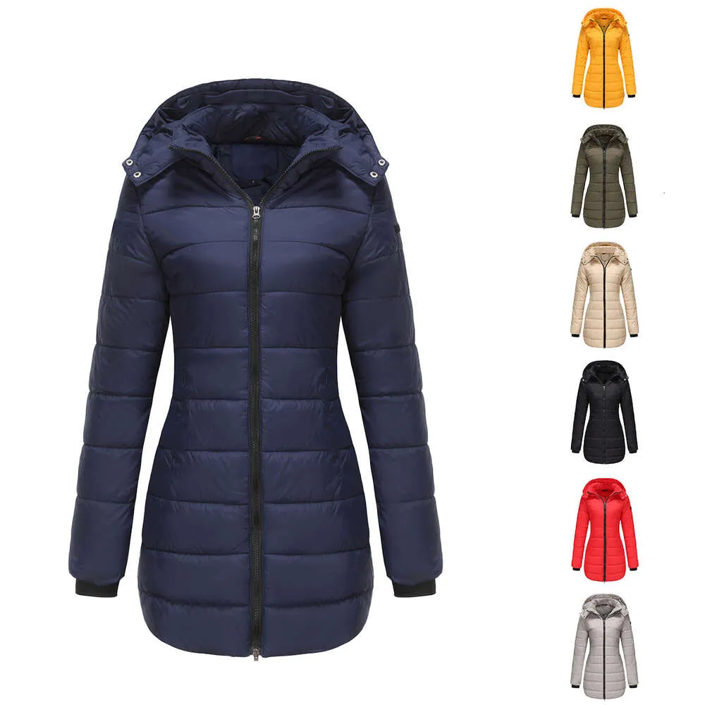Puffer Coat 2023 New Waterproof Detachable Hat Long Sleeve Winter Warm Cotton Coat for Women