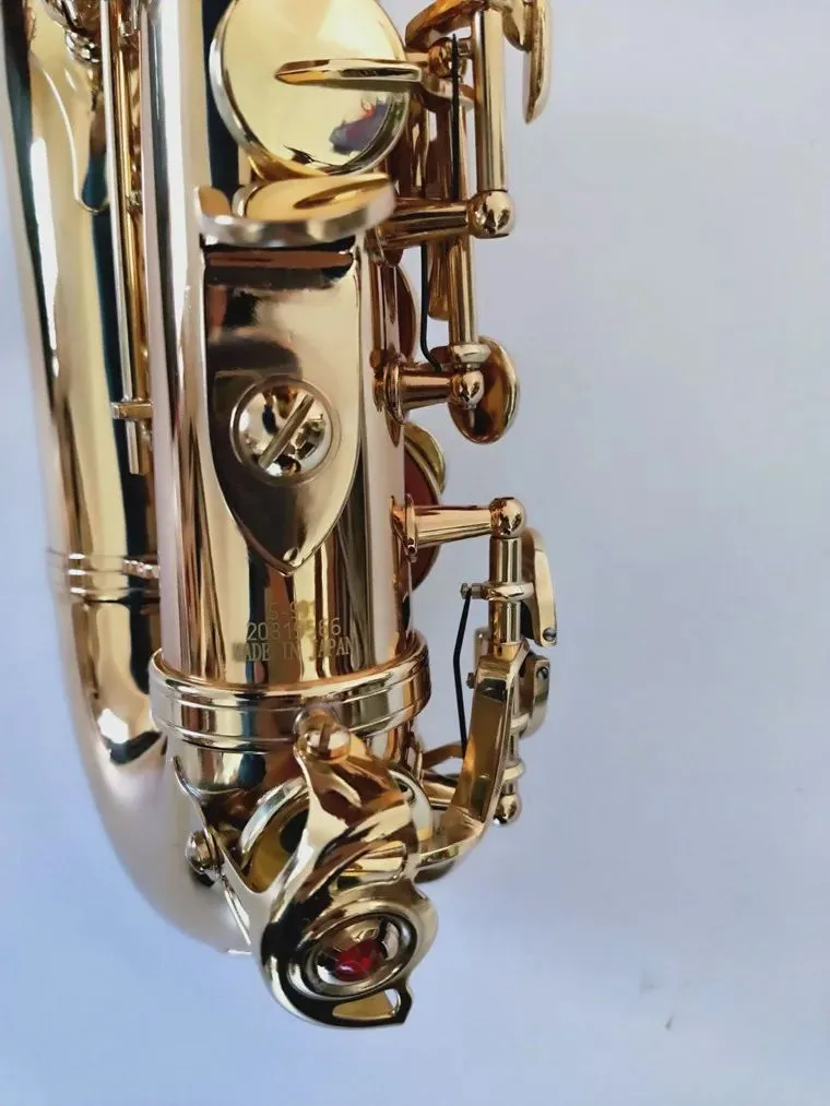 Novo saxofone soprano curvo S-991 chave de ouro latão sax profissional bocal remendos almofadas palhetas dobrar pescoço aaa