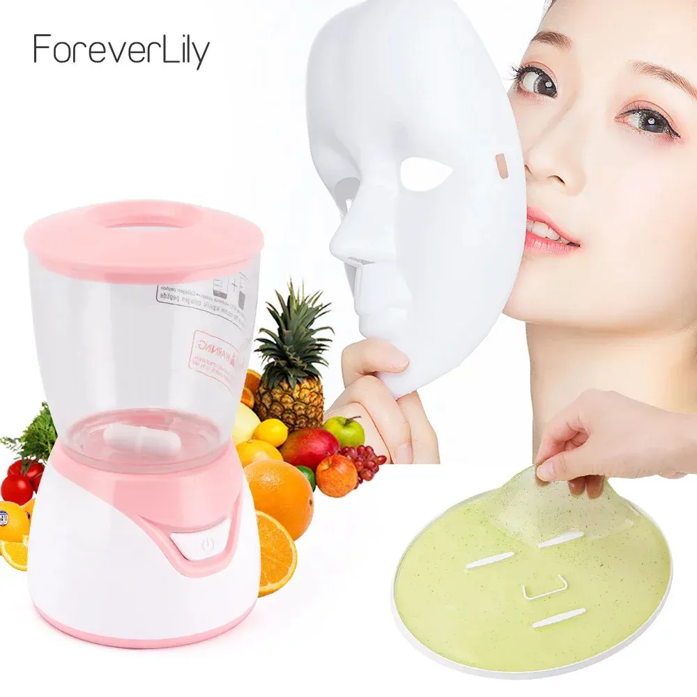 Temizlik Araçları Aksesuarlar Yüz Maske DIY Makinesi Otomatik Maske Makinesi Sebze Meyve Suyu Sütü Kollajen Maske Kendi Mini Spa Maske Cihazı 231202