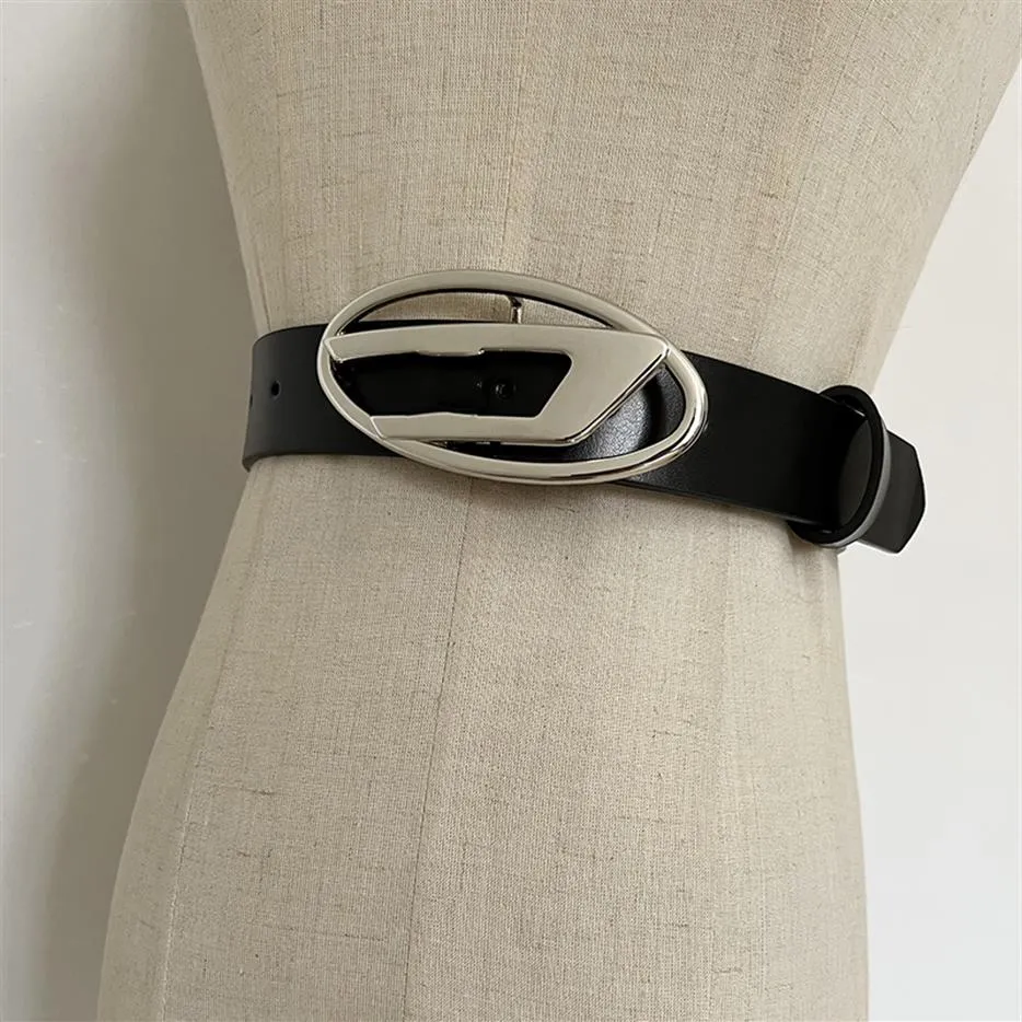 Ceinture en cuir véritable avec lettres D, largeur 3 à 3cm, longueur 98cm, pour hommes et femmes, styliste élégant, 252P