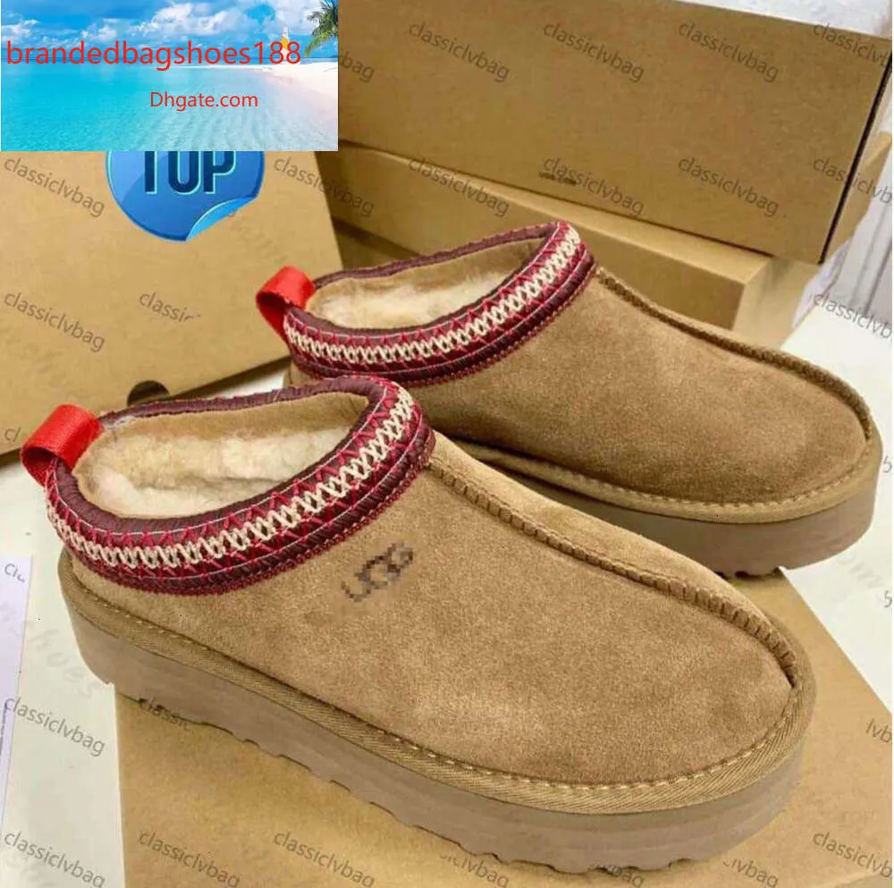 stövlar tasman tofflor kastanj päls glider fårskinn shearling tazz mules ultra mini plattform uggliss boot slip-on skor