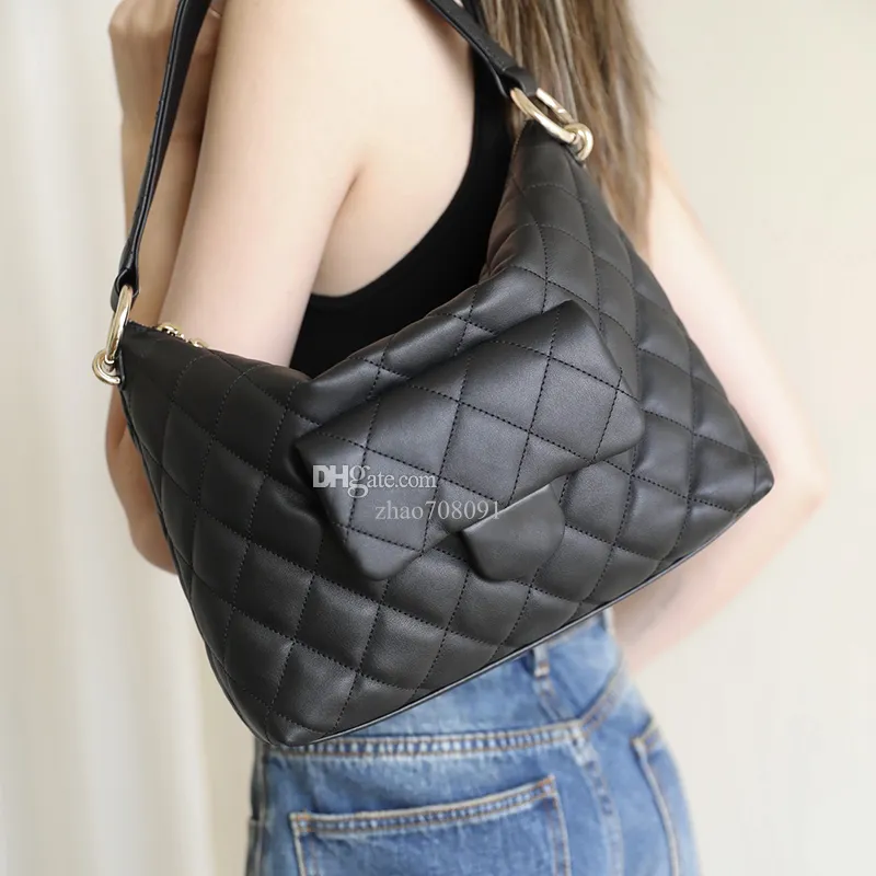 10a Top Quality Designer Bag Hobo Bag 28cm Äkta läder axelväska Lady Handbag Purse med låda C573