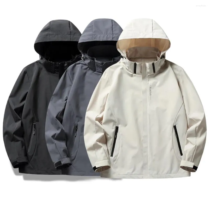 Men's Jackets Custom Hooded Windbreaker For Men Waterproof Mountain Jacket Outdoor Camping Hiking Jacke