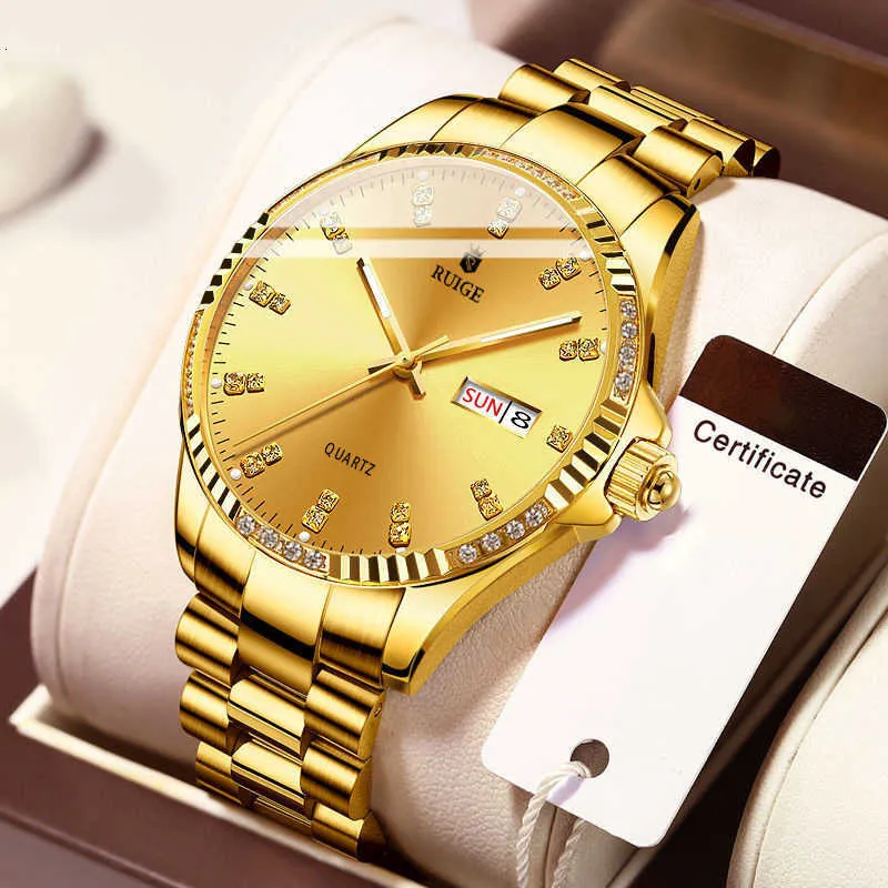 дизайнерские часы часы Tuhao золото с бриллиантами мужские кварцевые прямые трансляции Tiktok онлайн красные водонепроницаемые мужские часы