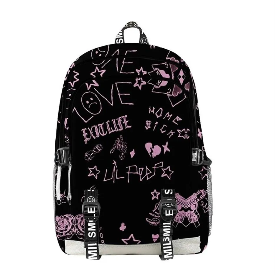 Lil peep amor mulheres homens bolsa para portátil mochila estudantes adolescente mochilas meninos meninas sacos de escola sacos de viagem oxford saco à prova dwaterproof água 2222h