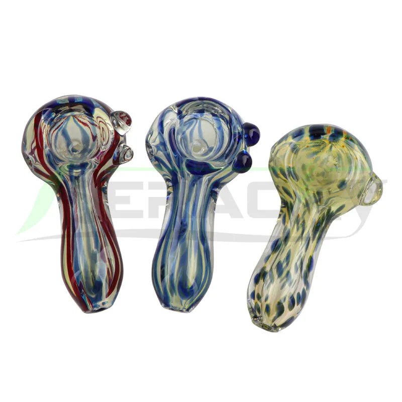 Beracky 3 "pouces rayé verre cacahuète main pipe accessoires pour fumer grossiste fumer cuillère en verre tuyaux à main pour tabac aux herbes sèches