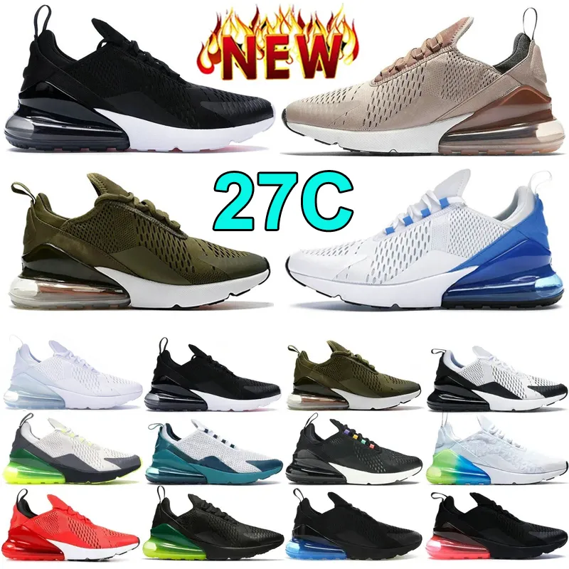 الاحذية الجديدة جامعة رجل إمرأة الأحمر معدن أسود الثلاثي أبيضNike air max 270  Cactu صور الضوء الأزرق BONE حذاء رياضة