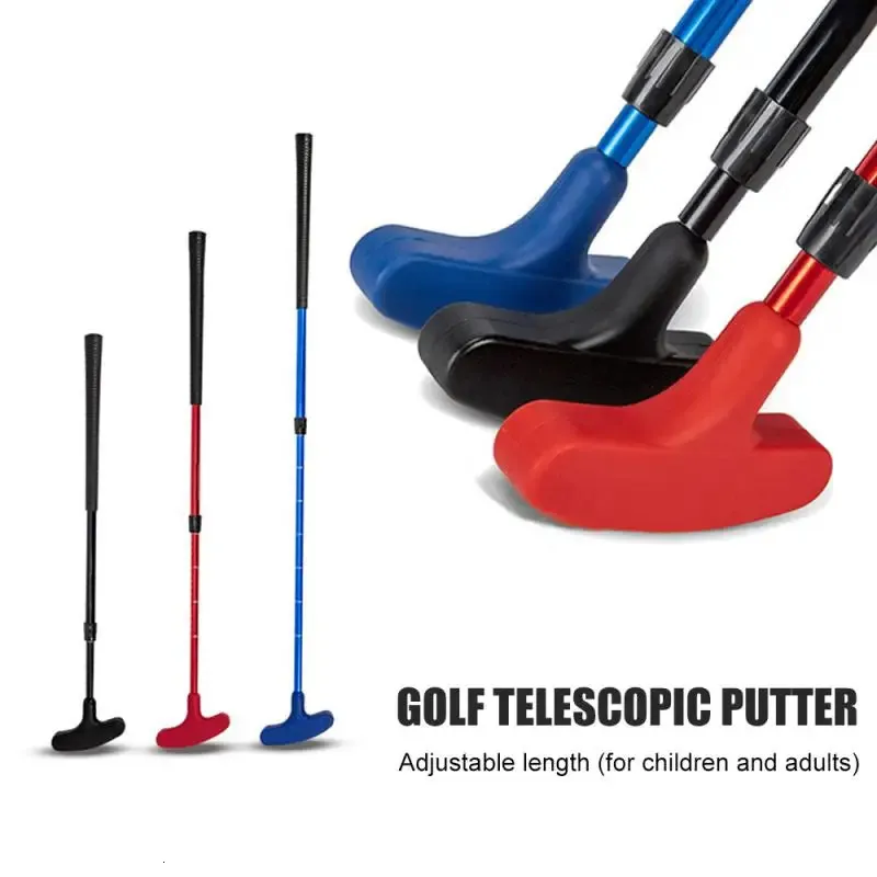 Club Heads 1pc Kids Adults Golf Putter Club Children Double Side Mini Rubber Head Putter Equipment Fitness Golf Toys For Golf Games 231204