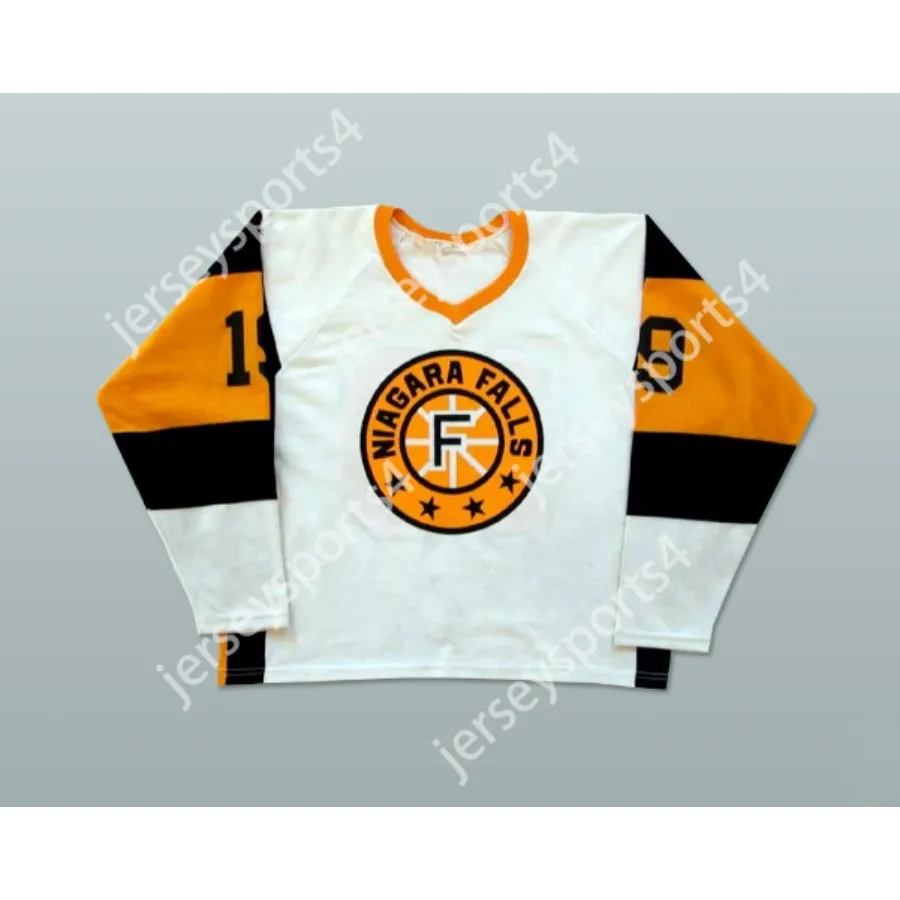 Anpassad Paul Mercier Niagara Falls Flyers Hockey Jersey New Top Stitched S-M-L-XL-XXL-3XL-4XL-5XL-6XL