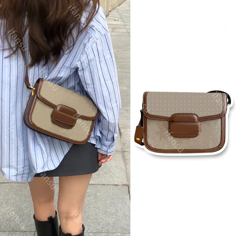 Lüks çanta atbit 1955 eyer çantası tasarımcı çantası Kadınlar klasik vintage tek omuz crossbody çantası mizaç haberci çantası hediyeler için en iyi seçim