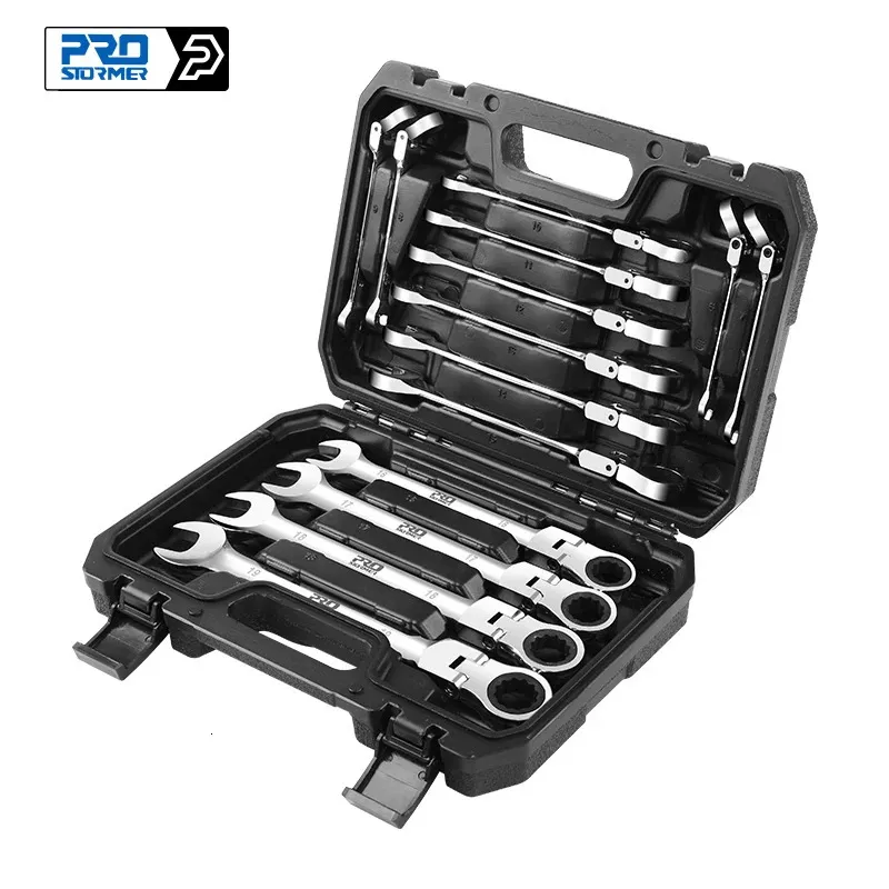 Outras ferramentas manuais Prostormer 14pcs chaves conjunto multitool chave catraca ferramenta universal reparação de carro 231204