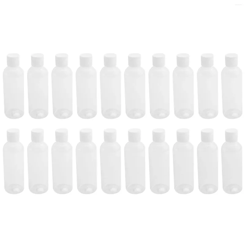 Storage Bottles 20 Pieces 100ml Plastic Shampoo For Travel Container Cosmetics Lotion