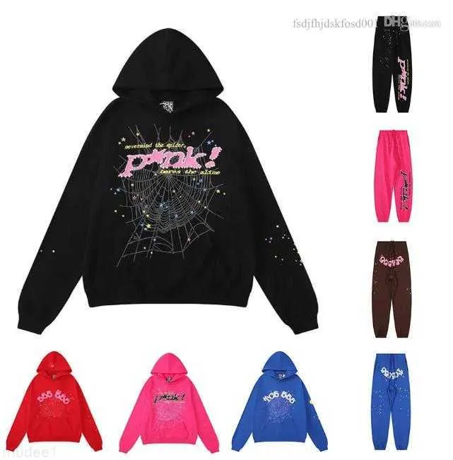 Spider Hoodies Pink Spider Hoodie Young Thug Sp5der Tracksuit 55555 Men Women Web Jacket Sweatshirt Spiders 555 Lpm Us Size S-xl 612M