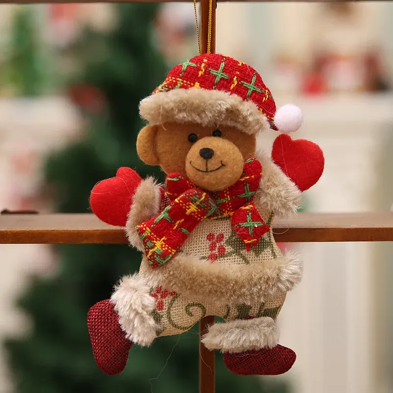 Christmas Tree Decorations Hanging Ornament Santa Claus Dancing Dolls Pendant Gift