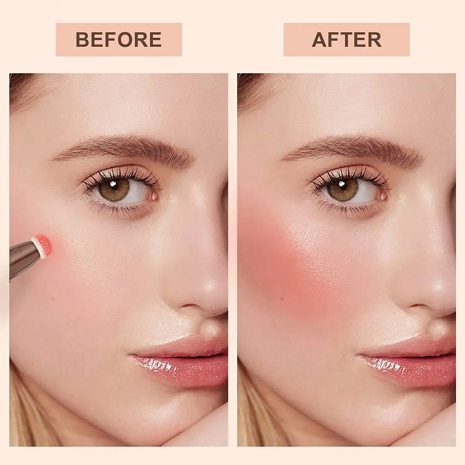 Peach 2024 blush makeup
