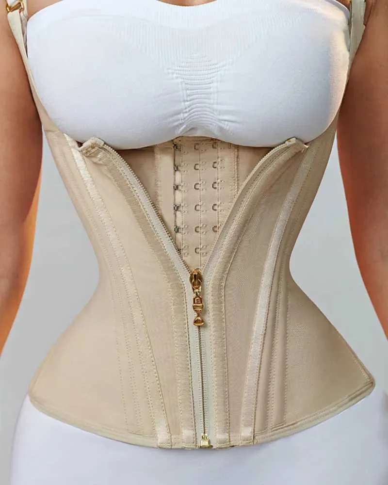 Waist Tummy Shaper Fajas Colombians Girdles With Row Buckle And