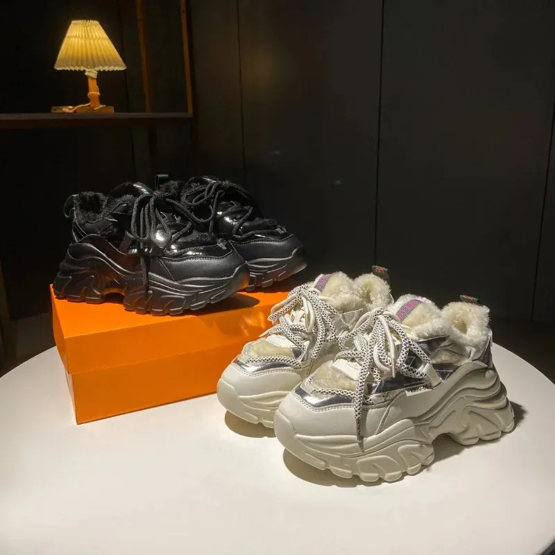 Hoogteverhogende Schoenen Stijlvolle Stevige Dikke Damessneakers