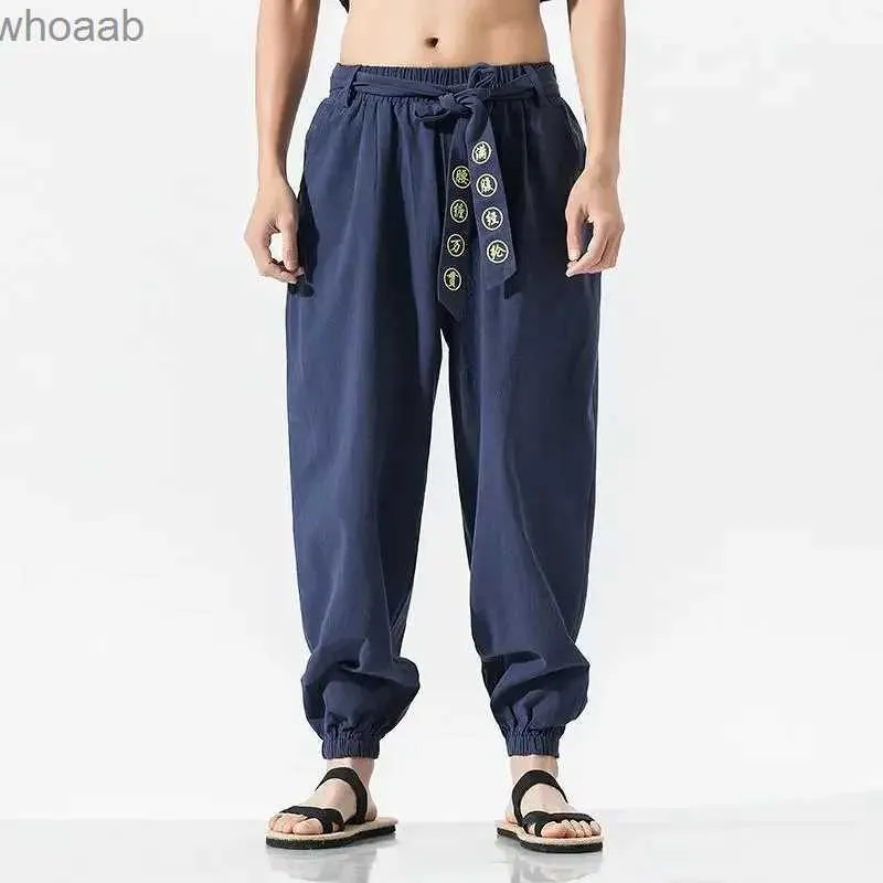 Men s Pants Streetwear Harem Pants Online Store Street Workout Bottom Traditional Chinese Men Clothing Kungfu Plus Size Men 5XL YQ231204