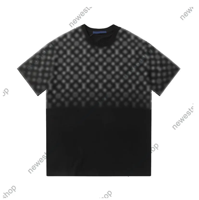 24SS Europa Sommer Herren T-Shirts Designer T-Shirt Luxus Männer Rundhalsausschnitt Brief gedruckt Polar-Stil T-Shirt Mann schwarz weiß lässig Baumwoll-T-Shirt