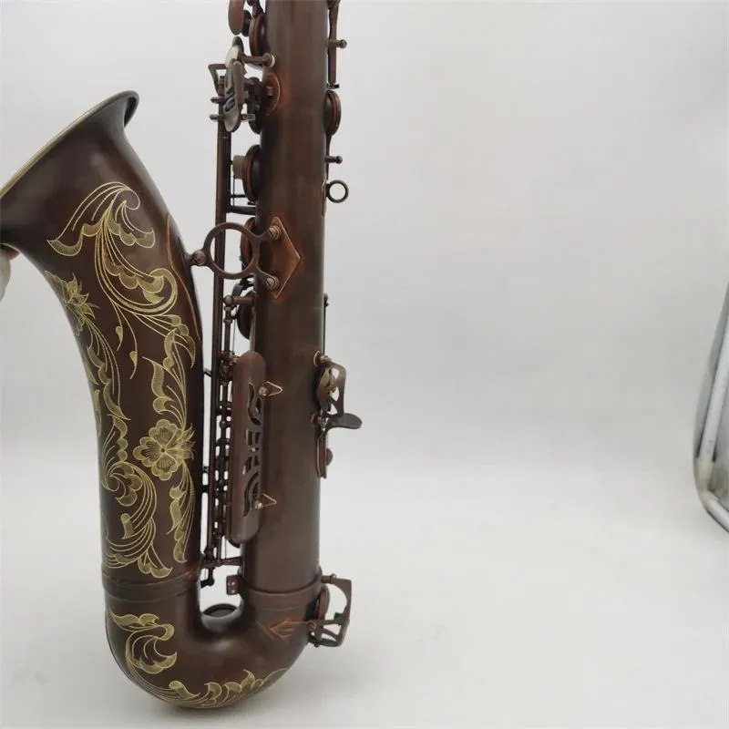 Saxophone Tenor en cuivre Antique, instrument de musique Bb, performance professionnelle, nouveauté 2023