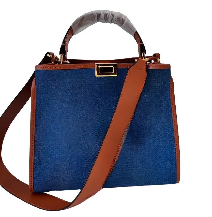 Designerska torba na ramię średnie zakupy torebki