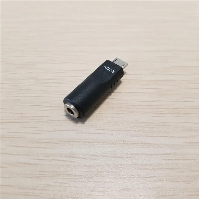 Adaptador convertidor hembra Micro USB macho DC 3,5x1,1mm conector Jack Power AD38