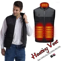 Hunting Jackets Outdoor 9/4 Area Electric Vest USB Charging Body Warmer Winter Camping Hiking Jacket Washable Thermal Clothing Men Women