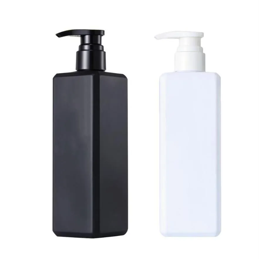1pc Bottiglia di sapone liquido Bottiglia di shampoo Pompa per lozione Porta gel doccia Contenitore vuoto Dispenser di sapone liquido da 500 ml Nero309p