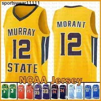 Murray State Racers University 2020 Ja 12 Morant LeBron 23 James Dwyane 3 Wade cheap sale Jersey Ray 34 Allen David 50 Robinson Gary Payton