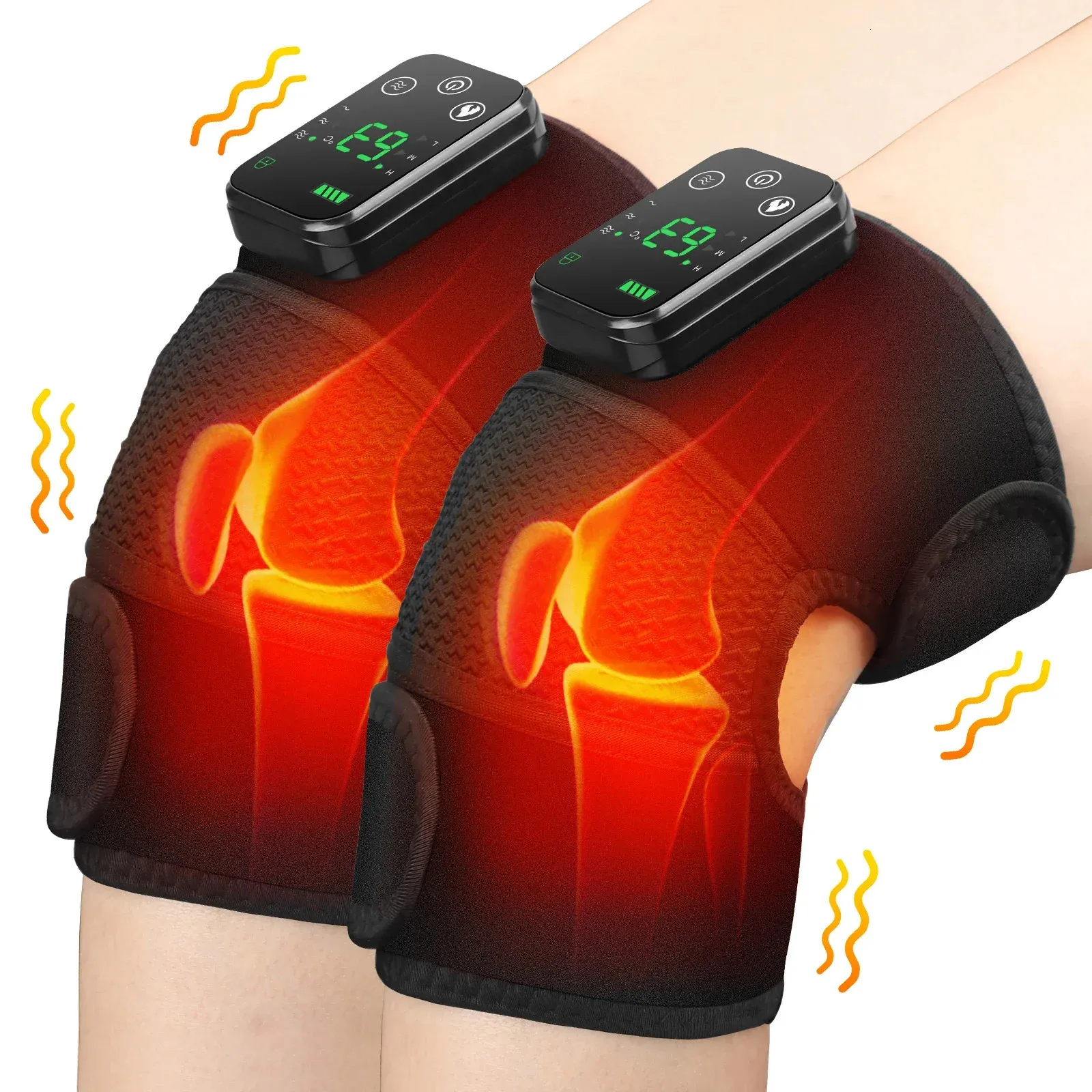 Masażer nóg Eletryczne terapia ogrzewania kolana masażer łokcia Temperatura masaż masaż zapalenia stawów Ból ulży w kolanach podkładka kolanowa 231204
