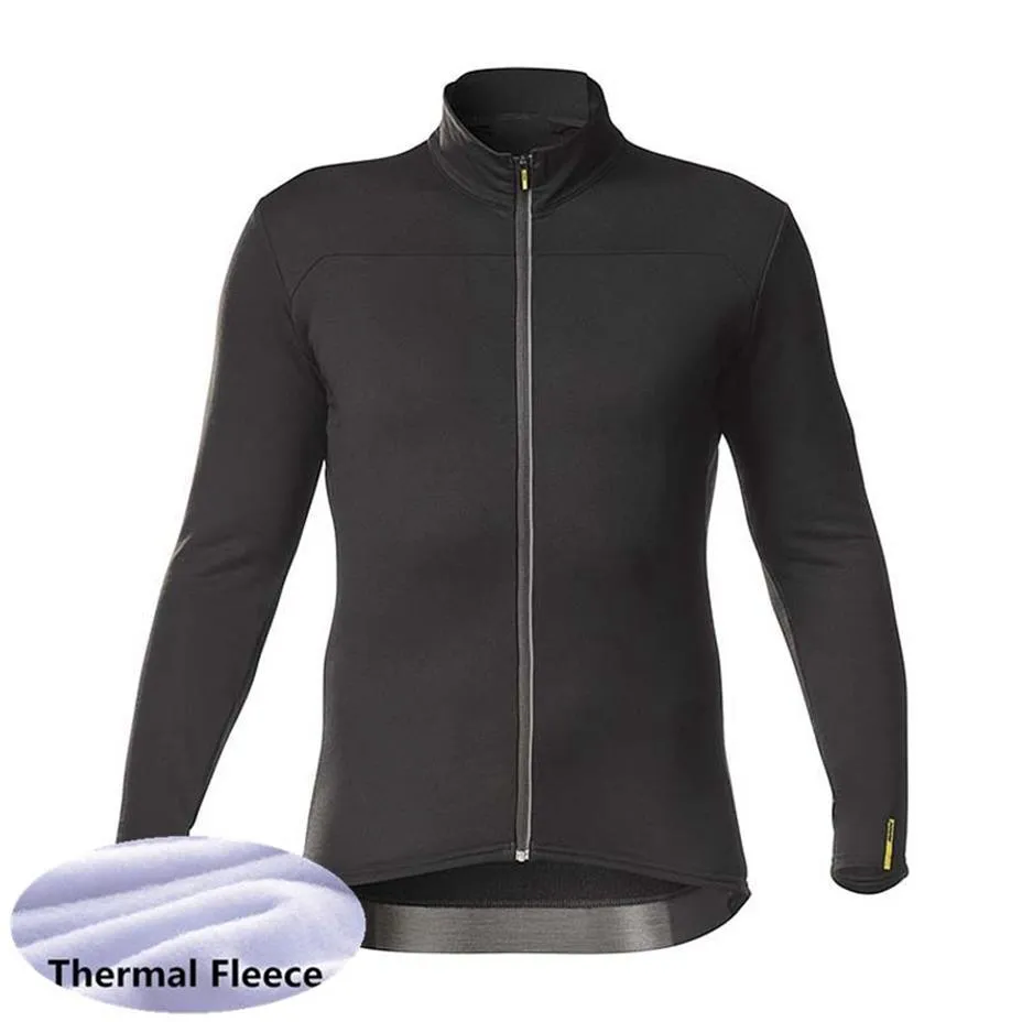 MAVIC Team Herren Winter-Thermo-Fleece-Radtrikot Langarm-Rennhemden MTB-Fahrradoberteile Fahrraduniform Outdoor Sportswea S21239l