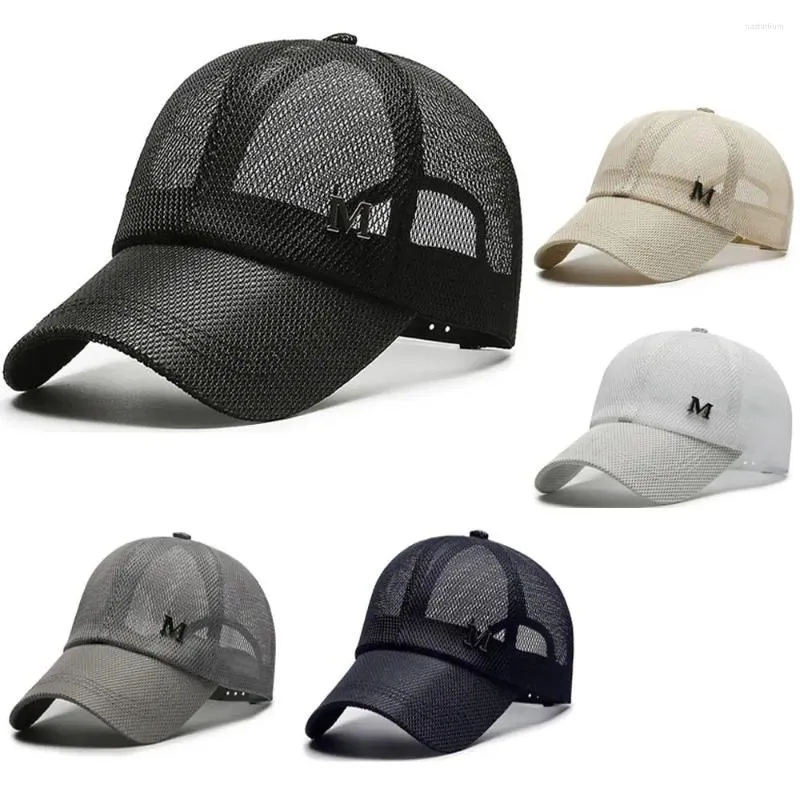 Cappellini da baseball Cappellini da sole in rete traspirante Cappellini sportivi regolabili casual Protezione UV da uomo