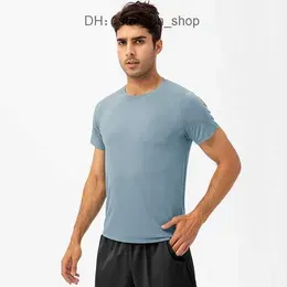 Yoga Outfit Lulu Running Shirts Compressions Sports Tights Fitness Gym Soccer Man Jersey Sportswear Quick Dry Sport T- Top 4 1RBY