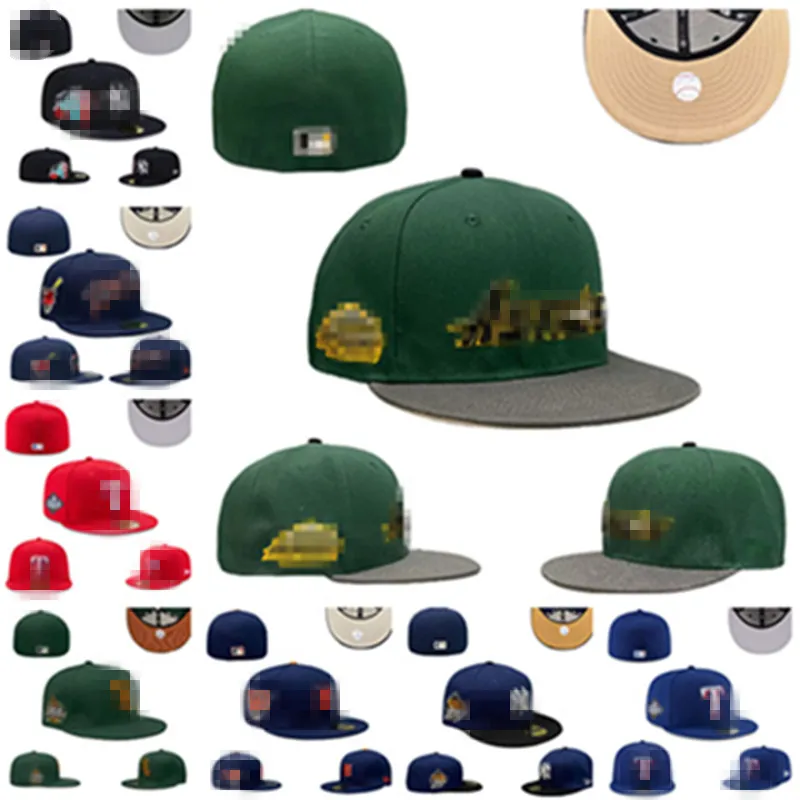 Nouveaux chapeaux athlétiques ajustés Casquettes de basket-ball réglables Chapeau de designer pour hommes Femmes Broderie Plat Fermé Bonnets Flex Sun Cap Mix Order 7-8