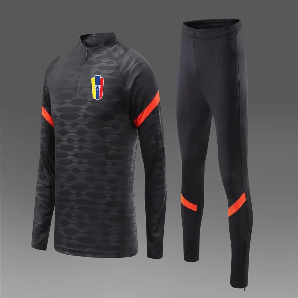 Venezuela National Football Team Men's Football Tracks Outdoor Running Training Suit Autumn and Winter Kids Soccer Home K237Y