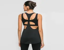 eamless Yoga Shirts Both Wear Sports Crop Top Workout Women L169Sleeveless Backless Gym Tops Athletic Fitness Vest Active Wear1771231