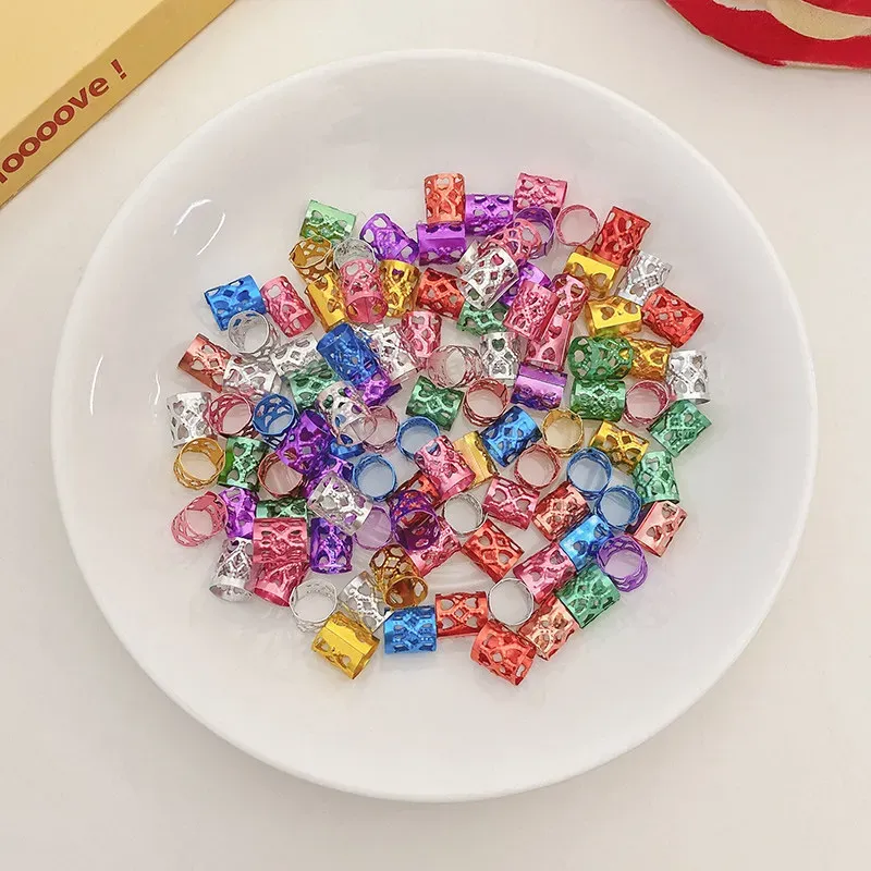 Children's dirty braid barrettes hairpin button hair ornament braid hairpins net red baby headdress braids artifact ring buckle