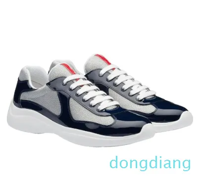 Casual Runner Sports Cup Shoes Low Top Sneakers Shoe Sole Fabric Patent Leather Men's Wholesale Discount Trainer