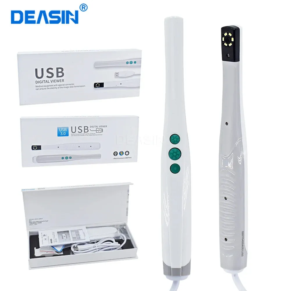 Lente d'ingrandimento Telecamera orale Dinamica 4 Mega HD Pixel 6LED Dentale Intraorale Intra USB 20 strumenti odontoiatrici 231204