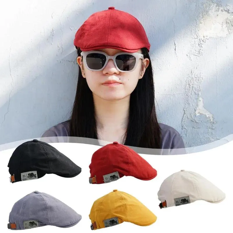 Berets Baumwolle Peaky Blinders Caps für Männer Hut britischen westlichen Stil Maler Ivy Cap klassische Winter Frau Vintage Leinen K4K7