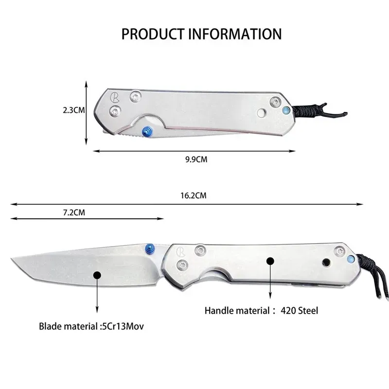 Chris Reeve Large Sebenza 21 Folding Knife 3.61" 5Cr13Mov Blade 420 Steel Handles L21-1000 Folding Hunting & Tactical Knives Camping & Hiking  533 535 3300 9400