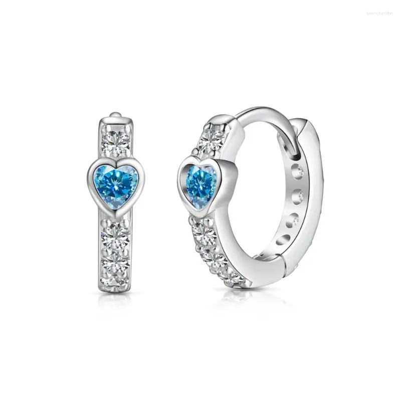 Stud Earrings 2023 925 Sterling Silver Women's Love Ring Zircon Inlaid Personalized Versatile Design