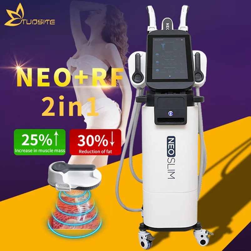 Nyankomna ! 2024 EMS RF Fitness Fat Burner Machine Electromagnetic Body Shaping Slimming Muskel Stimulera fettborttagning Bygg muskelmaskin