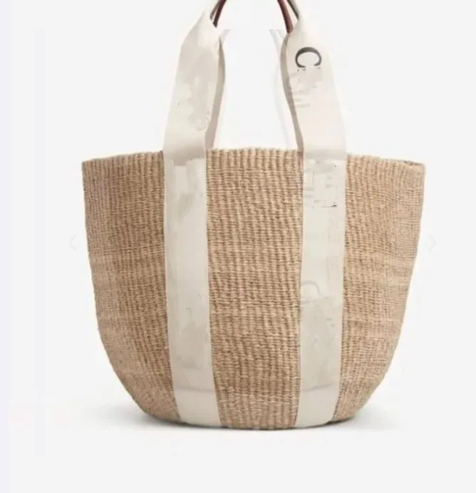 grand sac designer mode mifuko woody taille l sac fourre-tout en raphia hommes et femmes sac à main sacs seau en cuir tissé avec lettres été